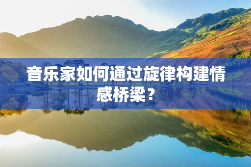 音乐家如何通过旋律构建情感桥梁？