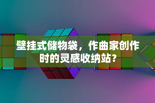 壁挂式储物袋，作曲家创作时的灵感收纳站？
