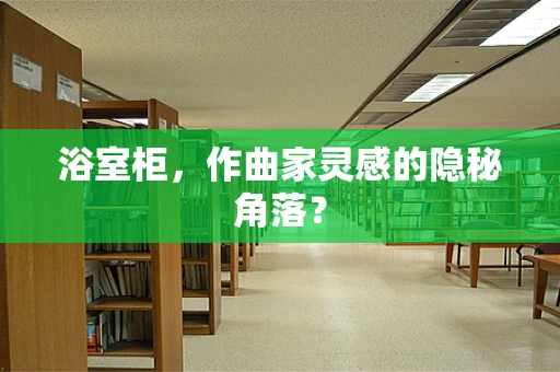 浴室柜，作曲家灵感的隐秘角落？