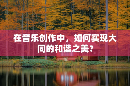 在音乐创作中，如何实现大同的和谐之美？