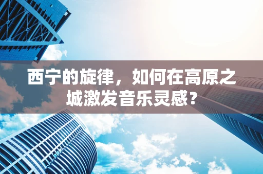 西宁的旋律，如何在高原之城激发音乐灵感？