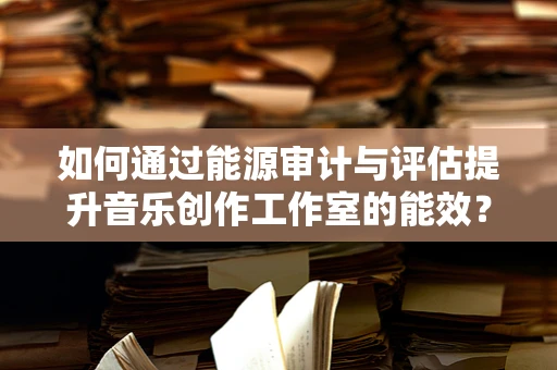 如何通过能源审计与评估提升音乐创作工作室的能效？