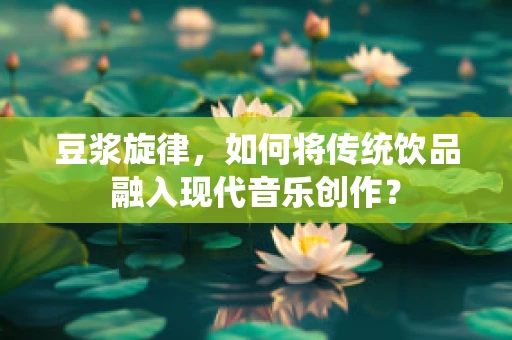 豆浆旋律，如何将传统饮品融入现代音乐创作？