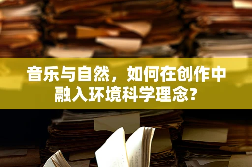 音乐与自然，如何在创作中融入环境科学理念？