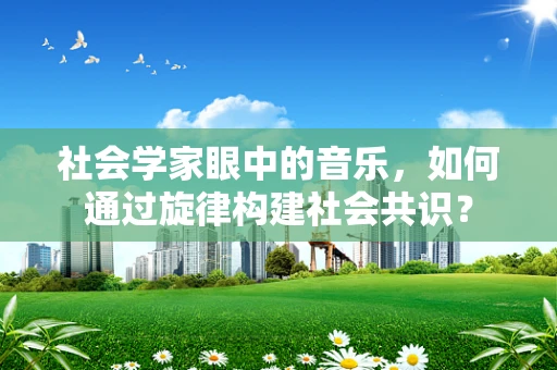 社会学家眼中的音乐，如何通过旋律构建社会共识？