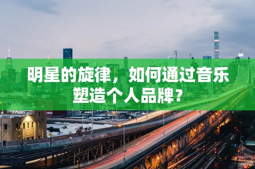明星的旋律，如何通过音乐塑造个人品牌？