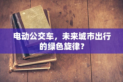 电动公交车，未来城市出行的绿色旋律？