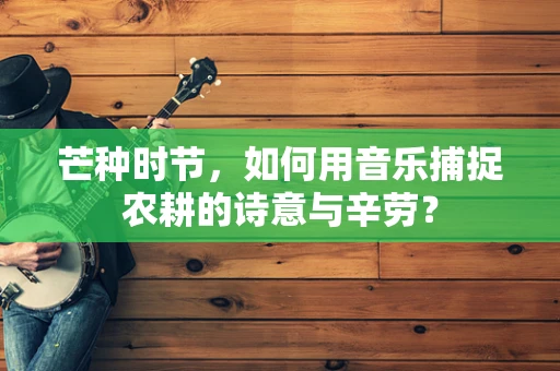 芒种时节，如何用音乐捕捉农耕的诗意与辛劳？