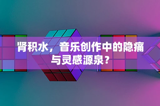肾积水，音乐创作中的隐痛与灵感源泉？