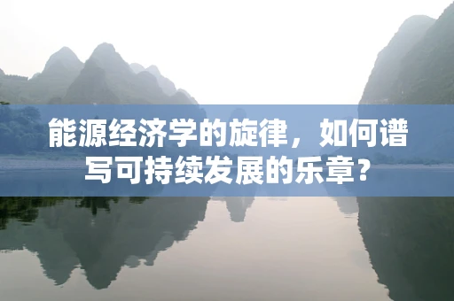 能源经济学的旋律，如何谱写可持续发展的乐章？