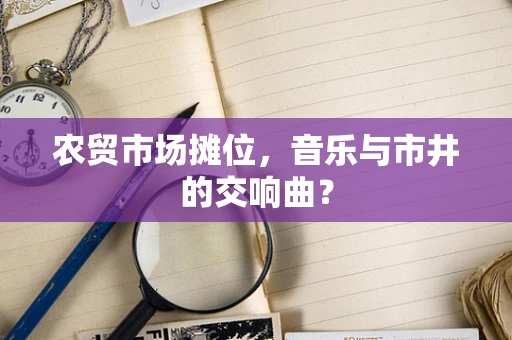 农贸市场摊位，音乐与市井的交响曲？