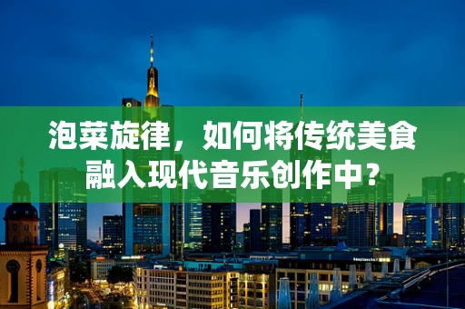泡菜旋律，如何将传统美食融入现代音乐创作中？