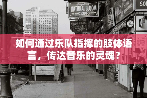 如何通过乐队指挥的肢体语言，传达音乐的灵魂？