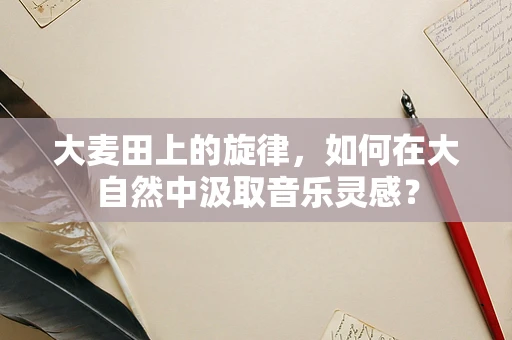 大麦田上的旋律，如何在大自然中汲取音乐灵感？
