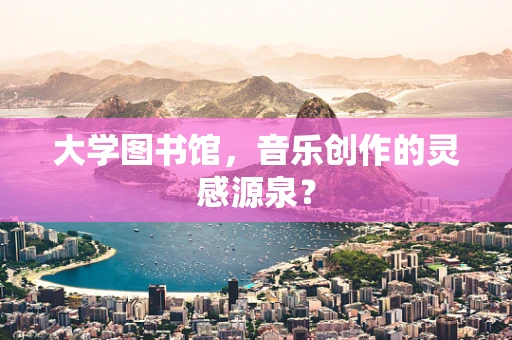 大学图书馆，音乐创作的灵感源泉？