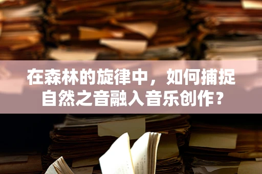 在森林的旋律中，如何捕捉自然之音融入音乐创作？