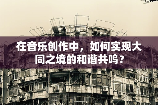 在音乐创作中，如何实现大同之境的和谐共鸣？