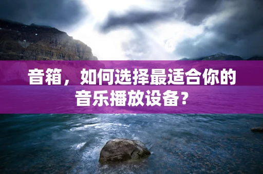 音箱，如何选择最适合你的音乐播放设备？