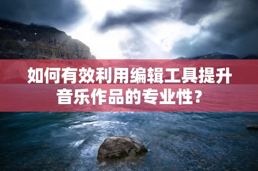 如何有效利用编辑工具提升音乐作品的专业性？