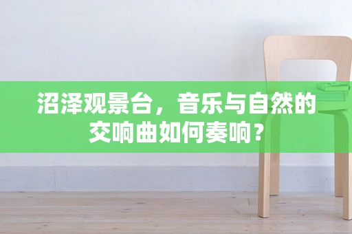 沼泽观景台，音乐与自然的交响曲如何奏响？