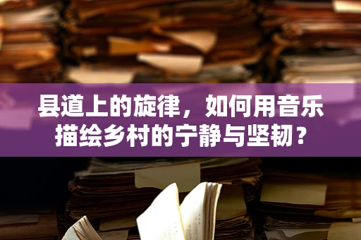 县道上的旋律，如何用音乐描绘乡村的宁静与坚韧？