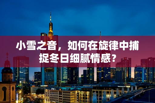 小雪之音，如何在旋律中捕捉冬日细腻情感？