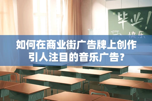如何在商业街广告牌上创作引人注目的音乐广告？