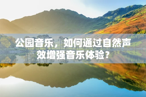 公园音乐，如何通过自然声效增强音乐体验？