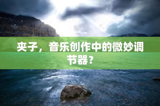 夹子，音乐创作中的微妙调节器？