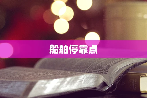 船舶停靠点