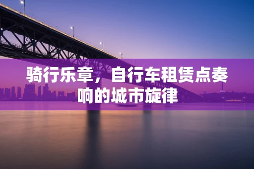 骑行乐章，自行车租赁点奏响的城市旋律
