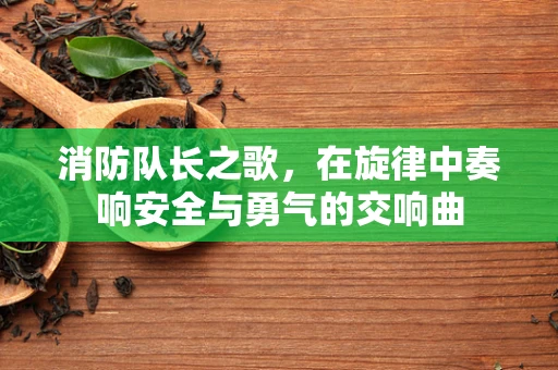 消防队长之歌，在旋律中奏响安全与勇气的交响曲