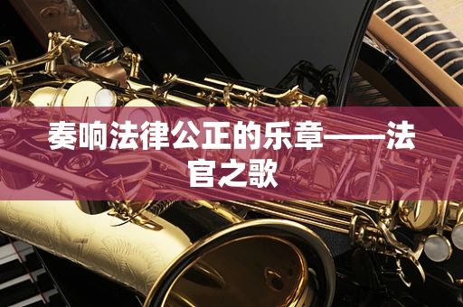 奏响法律公正的乐章——法官之歌