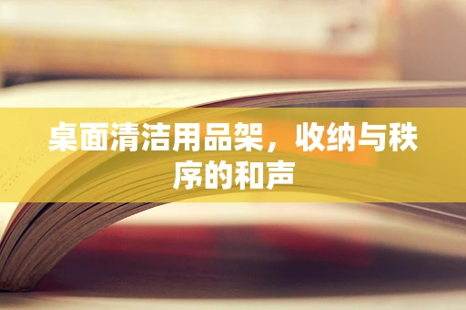 桌面清洁用品架，收纳与秩序的和声