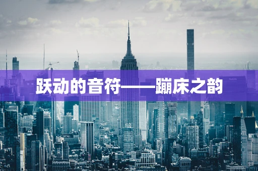 跃动的音符——蹦床之韵