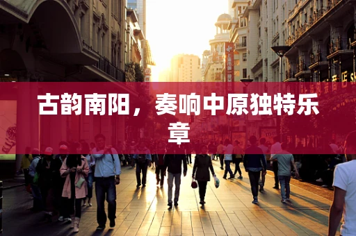 古韵南阳，奏响中原独特乐章
