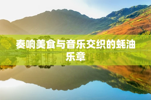 奏响美食与音乐交织的蚝油乐章