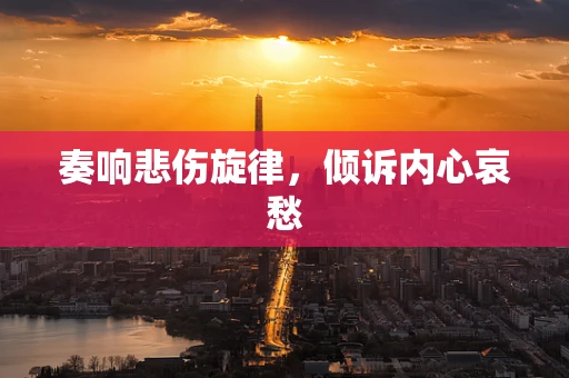 奏响悲伤旋律，倾诉内心哀愁