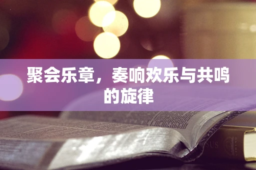 聚会乐章，奏响欢乐与共鸣的旋律