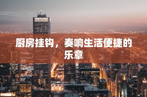 厨房挂钩，奏响生活便捷的乐章