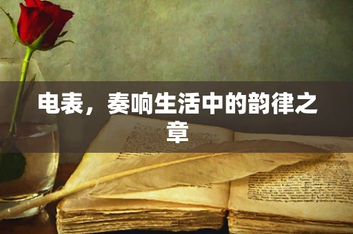 电表，奏响生活中的韵律之章