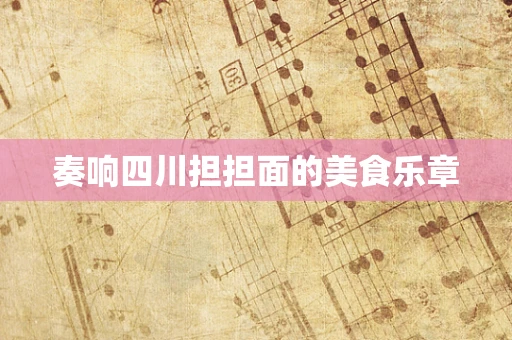 奏响四川担担面的美食乐章