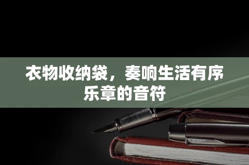 衣物收纳袋，奏响生活有序乐章的音符