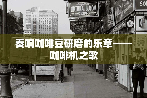 奏响咖啡豆研磨的乐章——咖啡机之歌