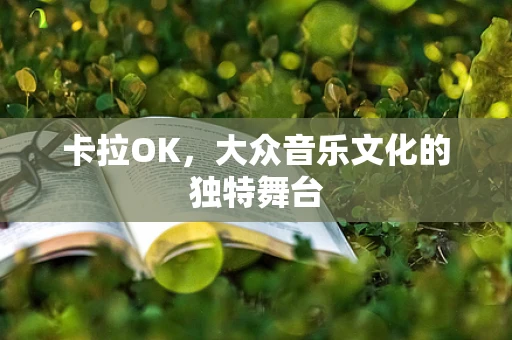 卡拉OK，大众音乐文化的独特舞台