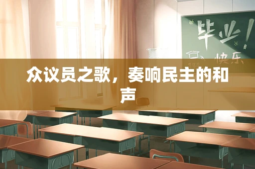 众议员之歌，奏响民主的和声