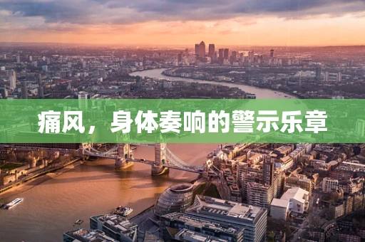 痛风，身体奏响的警示乐章