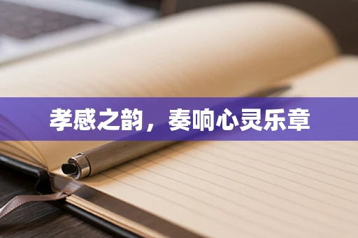 孝感之韵，奏响心灵乐章