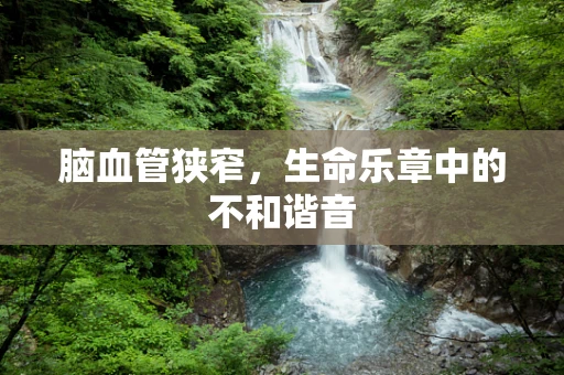 脑血管狭窄，生命乐章中的不和谐音