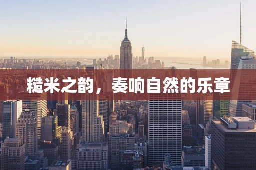 糙米之韵，奏响自然的乐章